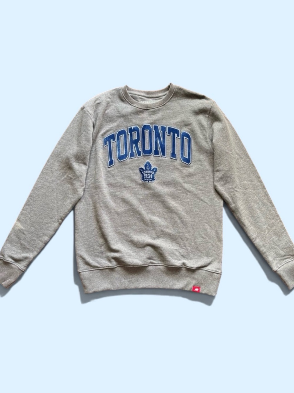 Sportiqe Toronto Maple Leafs Sweatshirt Grey | Unisex Size M